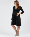 Made in Italy MADONNA DI CAMPIGLIO Black Maternity and Nursing Dress